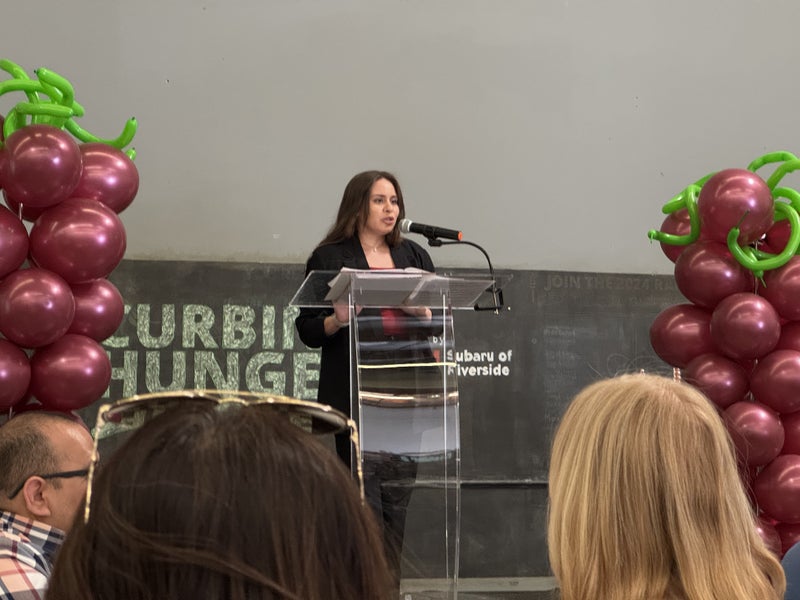 Carolyn Fajardo Opens Soup Luncheon at FARSB Warehouse - Slide 