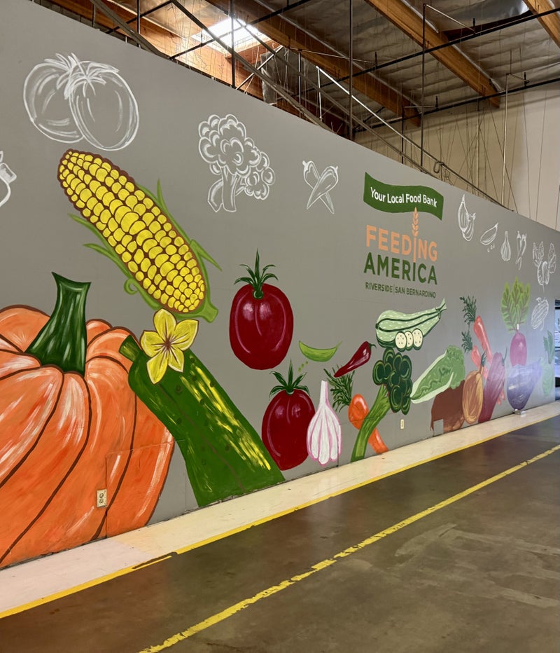 Murals at Feeding America Riverside San Bernardino Warehouse - Slide 