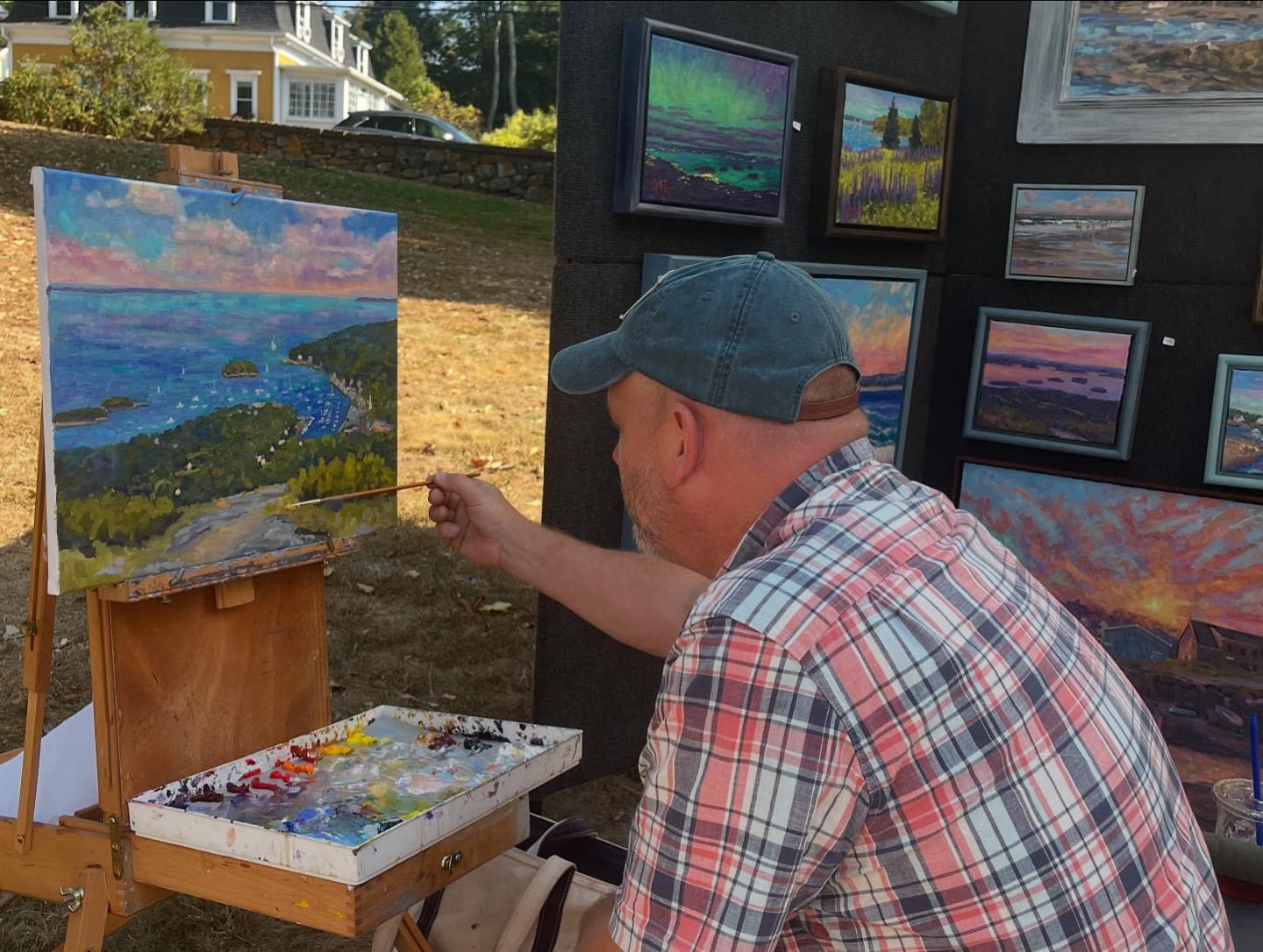 Live painting at 30th annual Art in the Park - Slide 