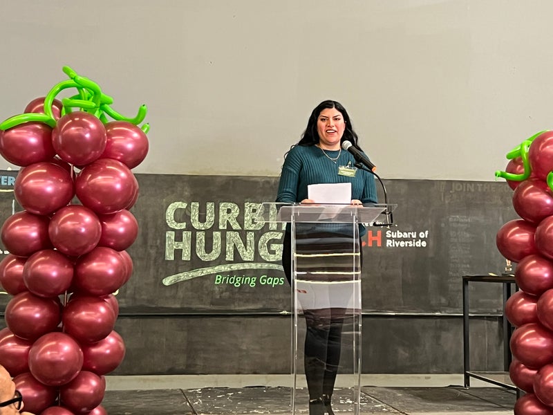 Consuelo Schaper's Shift from Volunteer to Food Bank Client - Slide 