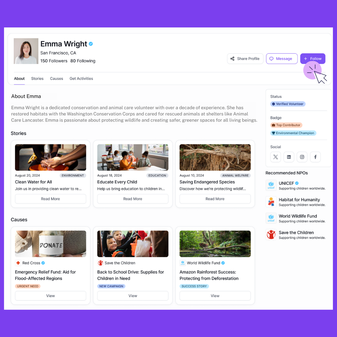 Update Your Volunteer Profile